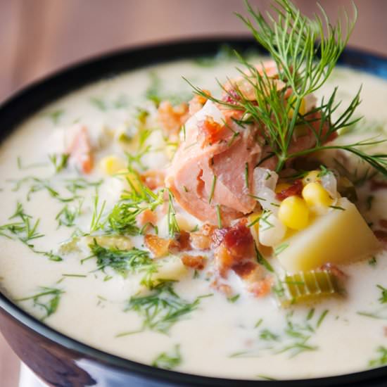 Salmon Corn Chowder