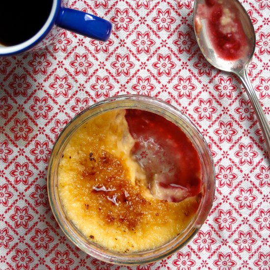 raspberry lavender crème brûlée