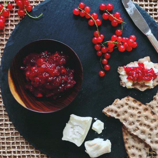 Kirsch-Spiked Red Currant Jam