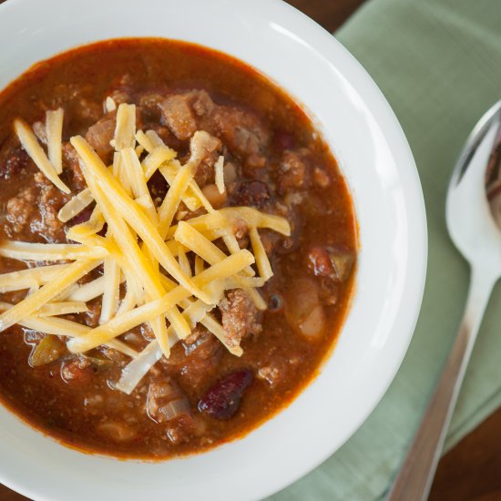 Game Day Beer Chili