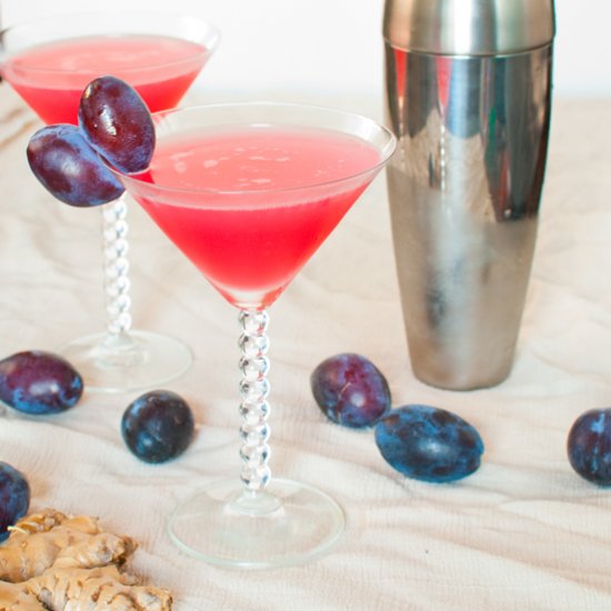 Plum Ginger Cocktail