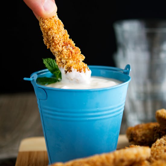 Sesame Coconut Chicken Fingers