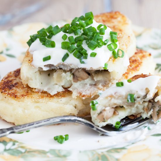 Potato Cutlets with Mushrooms