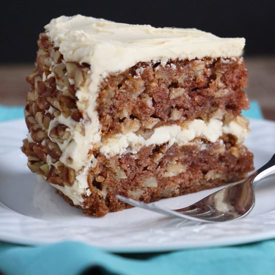 Apple Cake with Maple Buttercream