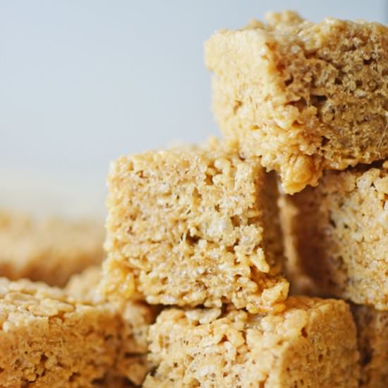 Salted Caramel Rice Crispy Treats