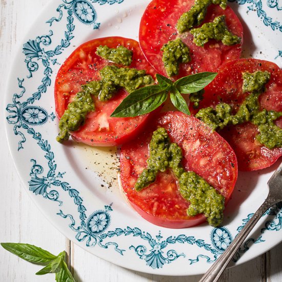 Lemon Infused Basil Pesto