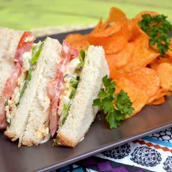 Egg Salad Sandwich & Crisps