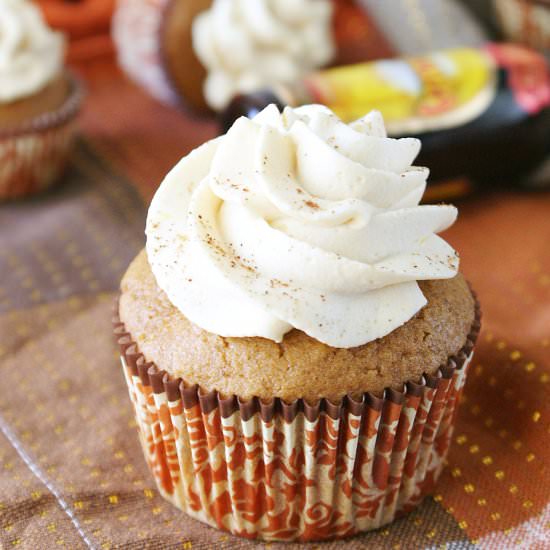 Pumpkin Kahlua Cupcakes