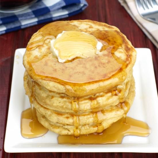 Oatmeal Buttermilk Pancakes