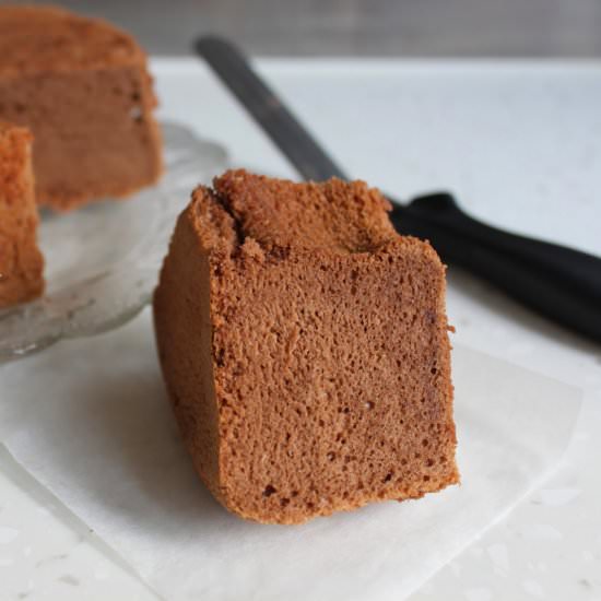 Chocolate Mocha Chiffon Cake