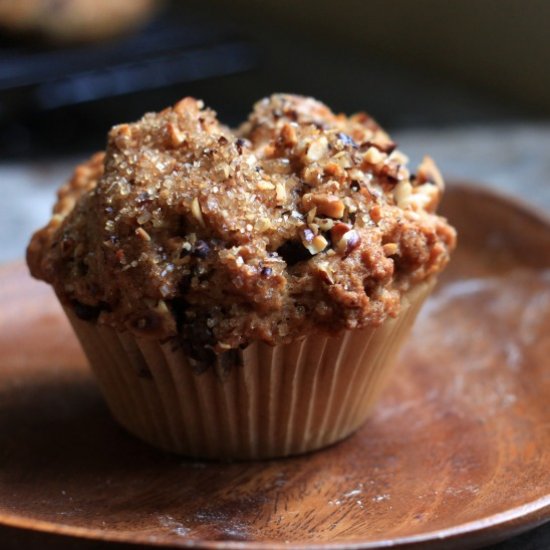 Chocolate Chunk Hazelnut Muffins