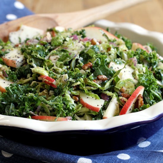 Brussels Sprouts and Kale Salad