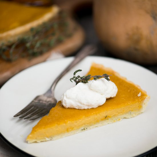 Butternut Squash Thyme Tart