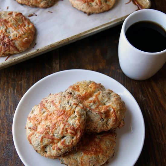 Cheddar and Sausage Scones