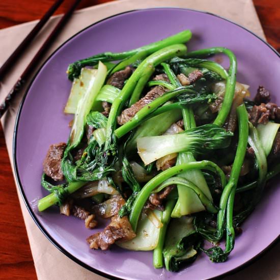 Beef and Asian Greens Stir Fry