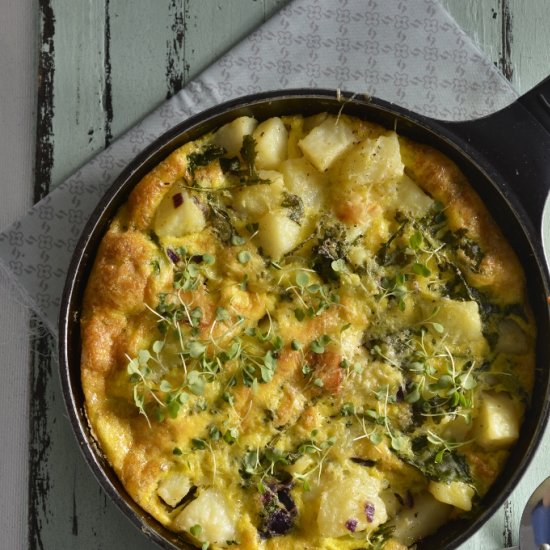 Potato, Red Onion & Rocket Frittata