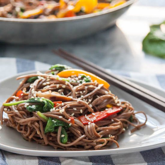 Sweet Pepper & Mushroom Stir Fry