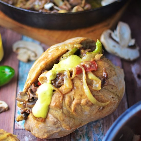 Red Pepper Chipotle Cheesesteaks