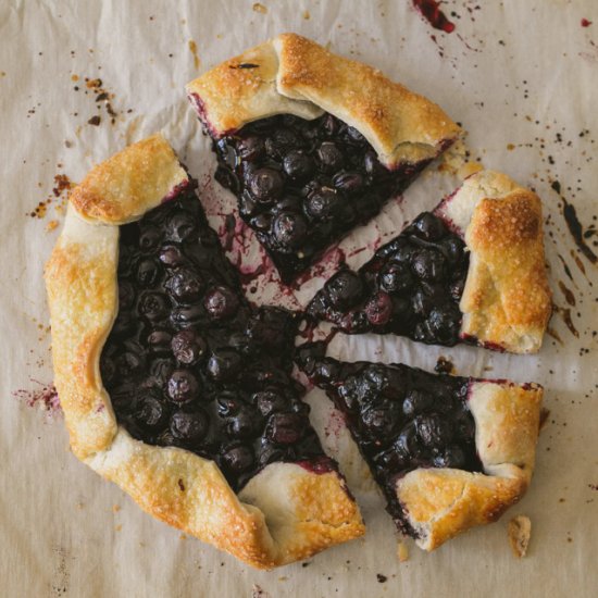 Blueberry galette