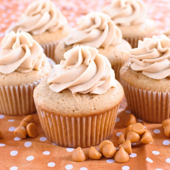 Double Butterscotch Cupcakes