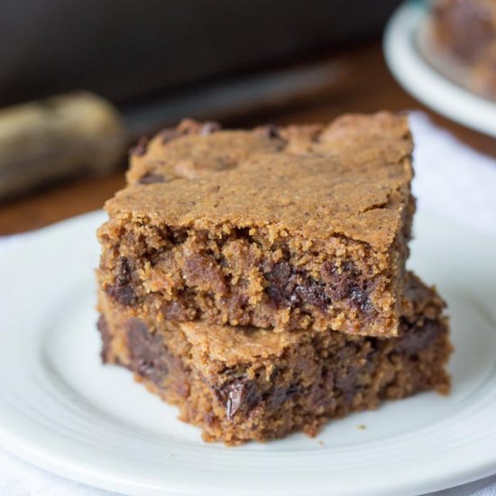 Almond Butter Quinoa Blondies