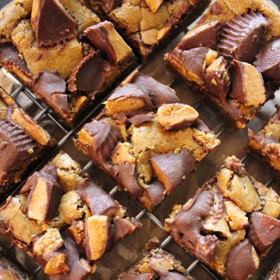 Peanut Butter Cup Blondies