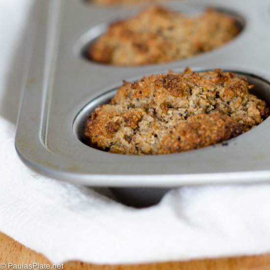 Whole Grain Lemon Poppyseed Muffin