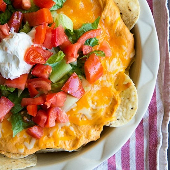 Buffalo Pulled Pork Nachos