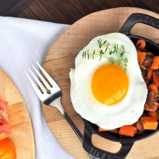 Sweet Potato & Chorizo Breakfast Hash