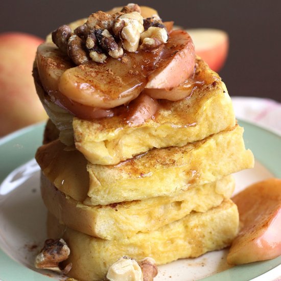 Honey & Sauteed Apple French Toast