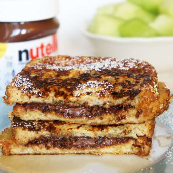 Nutella Stuffed French Toast