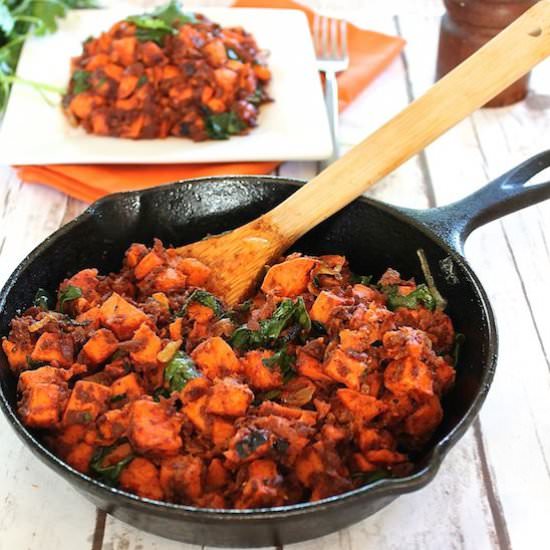 Vegan Sweet Potato Chorizo Hash