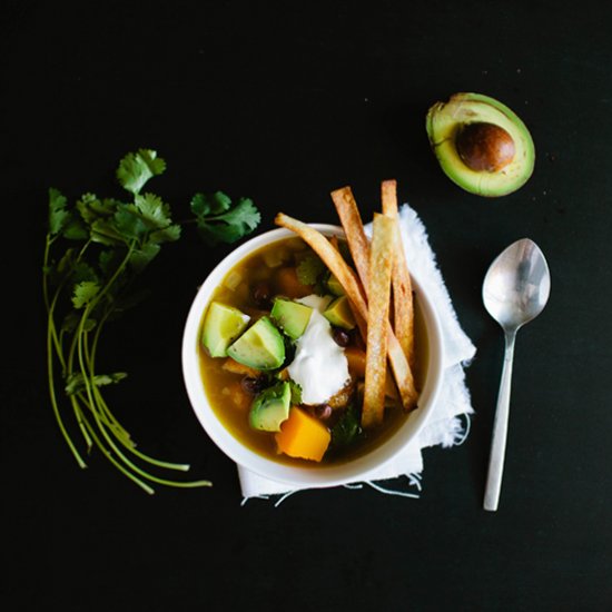 Butternut Squash & Black Bean Soup