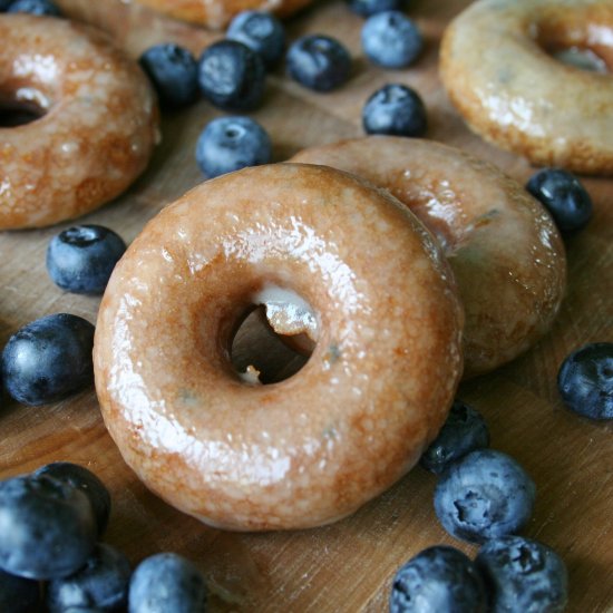 Baked Blueberry Donuts