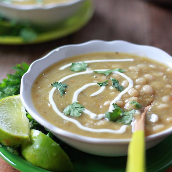 Spicy Vegetarian Chili Verde