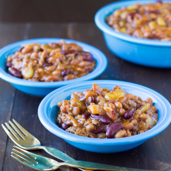 Slow Cooker Calico Beans