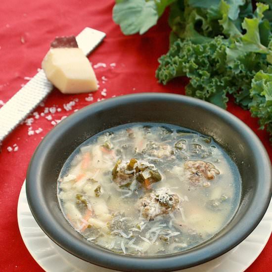 Italian Wedding Soup with Kale