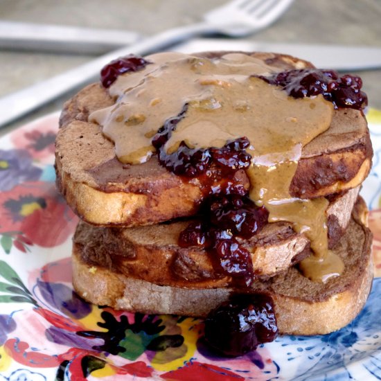 PB, C, & J Protein French Toast