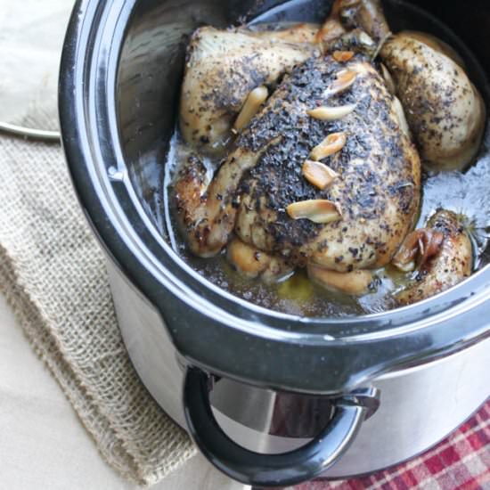 Crock Pot Herb and Garlic Chicken