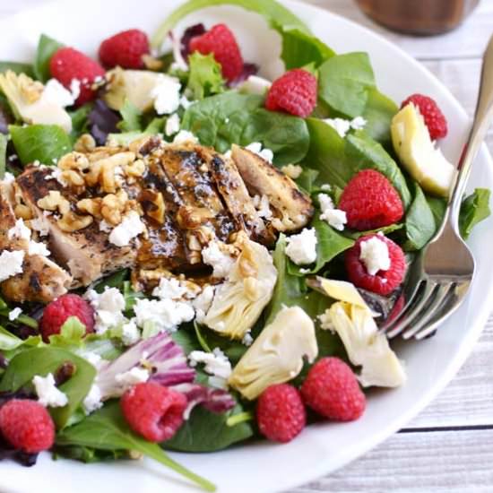 Grilled Chicken Raspberry Salad