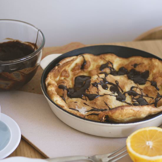 Chocolate Orange Dutch Baby