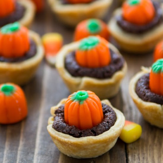 Pumpkin Patch Brownie Pies