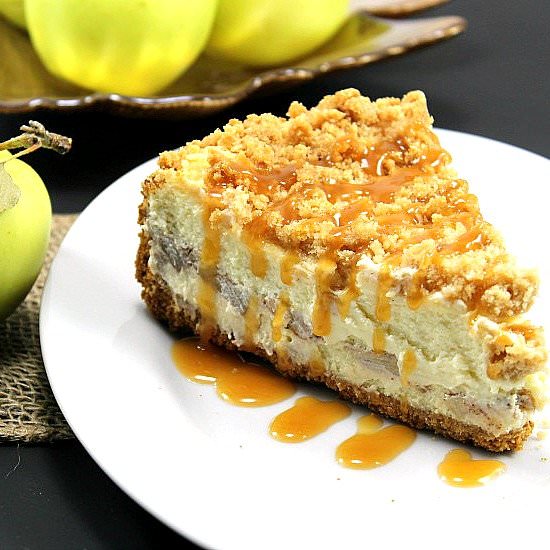 Apple Pie Stuffed Cheesecake