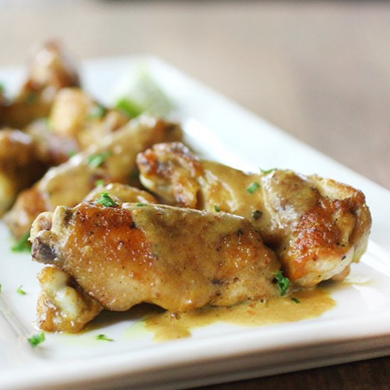 Cambodian Red Curry Chicken Wings