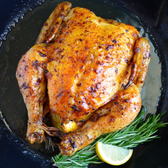 Roast Chicken with Garlic and Lemon