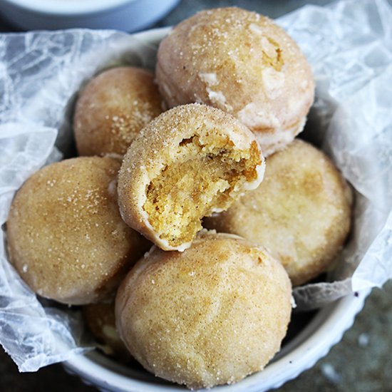 Baked Pumpkin Donut Holes