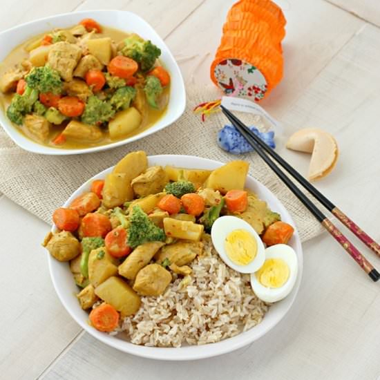 Chinese Chicken Curry Stir Fry