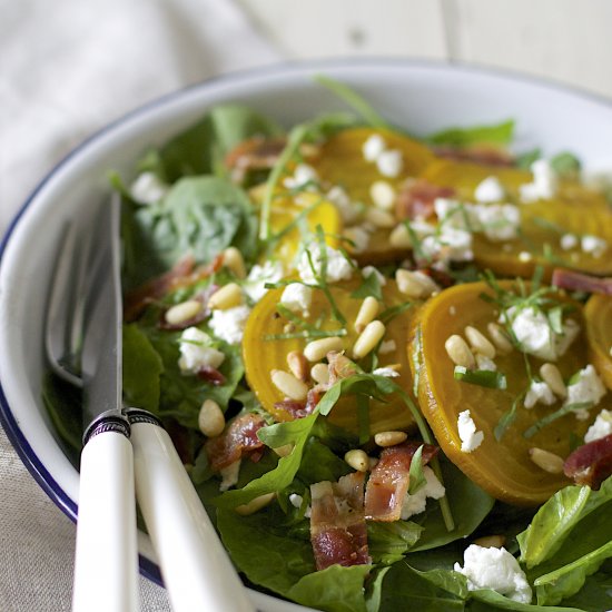 Roasted Golden Beet Salad