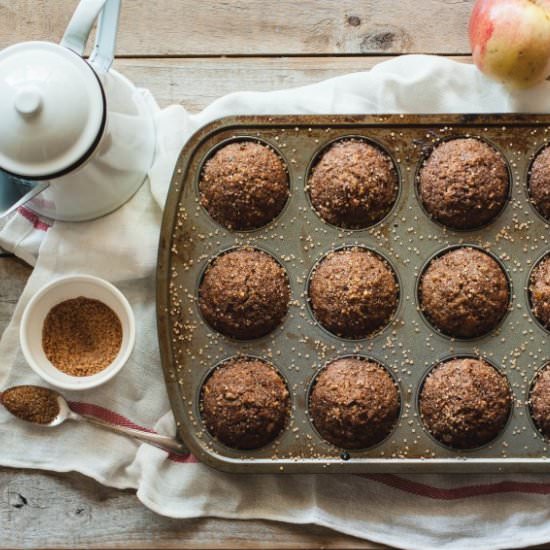 Healthy Apple, Maple Pecan Muffin