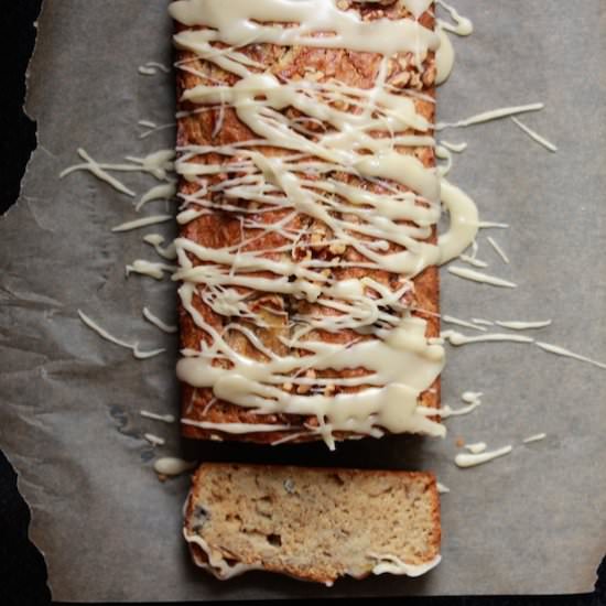 Maple Glazed Maple Banana Bread